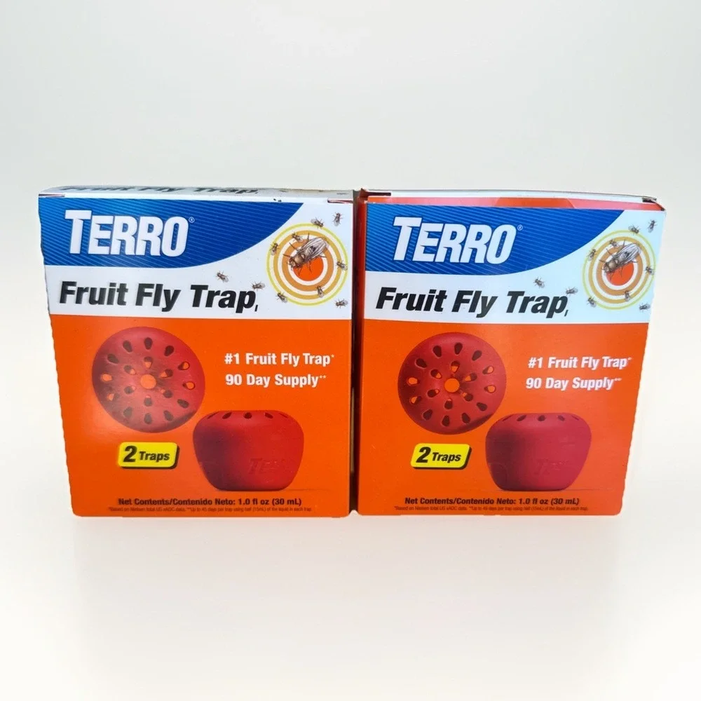 Apple Shaped Fruit Fly Traps Pack Of 4 Effective Non Toxic Pest Control Device